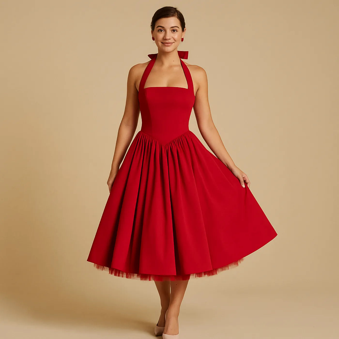 vestido-midi-verrmelho